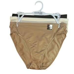 Bebe 3 Pack Hi-Cuts Tag Free Panties